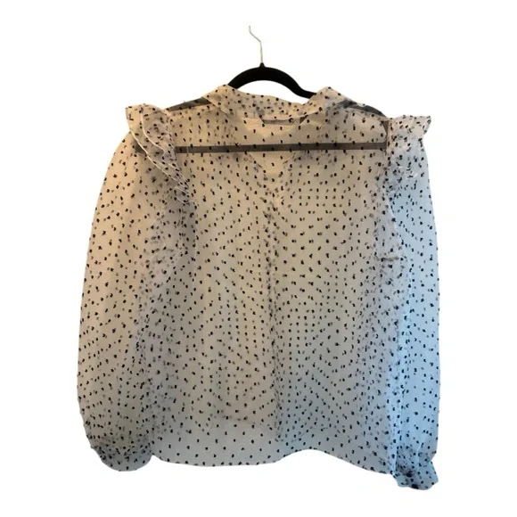 Zara Polka Dot Sheet Blouse - Picture 4 of 5